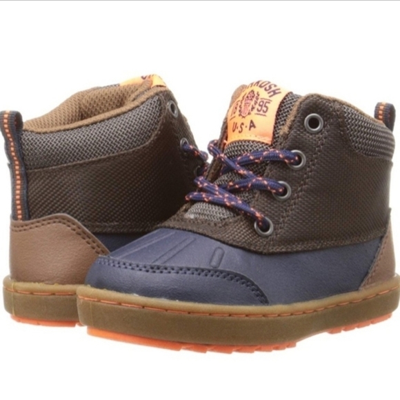 OshKosh B’Gosh Grayson B Urban Casual Lace Up Duck Boots Toddler 8 Waterproof - Picture 1 of 16